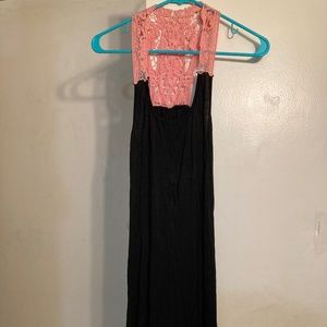 NWOT Black Slinky Tank Dress